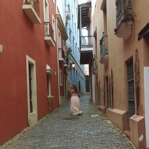 Zara Pink Halter Maxi Dress With Yarn Detail